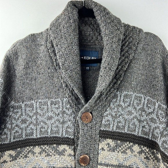 Men's Kolby Shawl Cardigan Sweater  size Medium - Picture 2 of 10